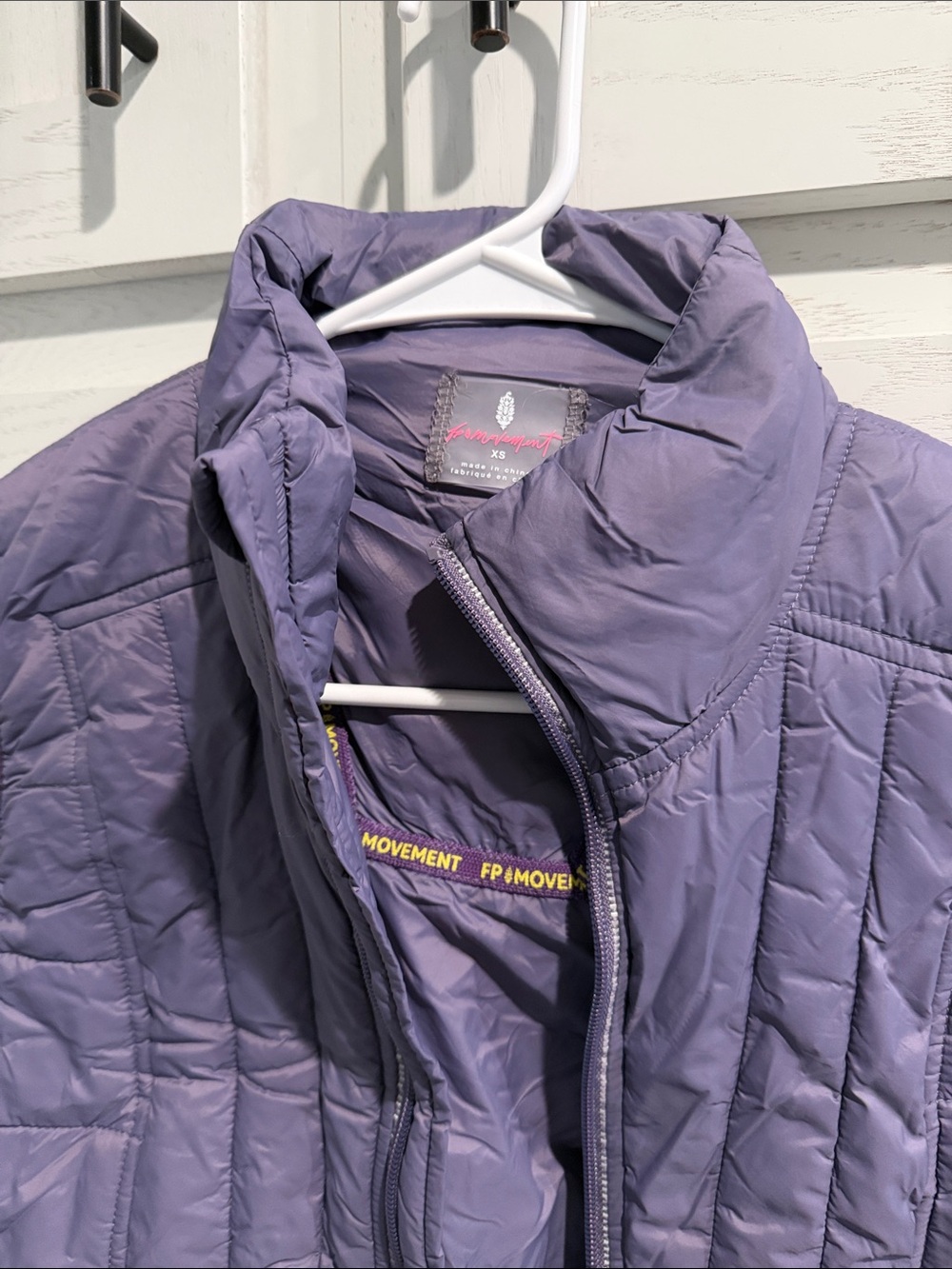 Free People Quilted Lightweight Puffer Vest  - Lavender